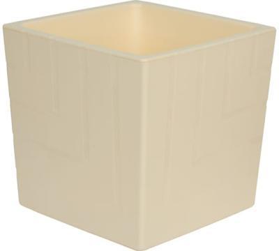Кашпо Квадро ванильный d11,5,  h12см, 1,2л  с вкл. КВ12-31 в интернет гипермаркете «Планета Лета». Фото