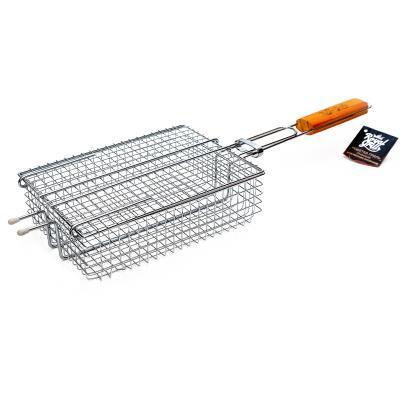 Решетка-гриль глубокая для мелких кусков, с крышкой ROYALGRILL, 25х18 см в интернет гипермаркете «Планета Лета». Фото