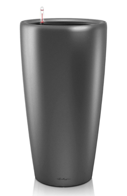 Кашпо Lechuza "Rondo Complete charcoal metallic" (пластик), D32xH56 см Lechuza в интернет гипермаркете «Планета Лета». Фото Кашпо Lechuza "Rondo Complete charcoal metallic" (пластик), D32xH56 см в интернет гипермаркете «Планета Лета». Фото