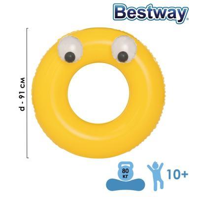 Круг для плавания Глазастики 91 см 36119 Bestway в интернет гипермаркете «Планета Лета». Фото