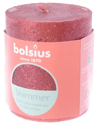 Свеча Болсус столбик 80*48 1 шт красный в интернет гипермаркете «Планета Лета». Фото