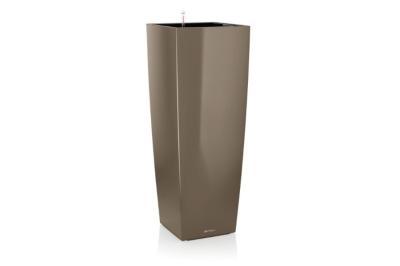 Кашпо Lechuza Cubico Complete (shiny taupe), 50x50xH95см в интернет гипермаркете «Планета Лета». Фото