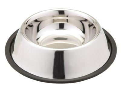 Миска из нерж.стали на резине 0,40л. в интернет гипермаркете «Планета Лета». Фото