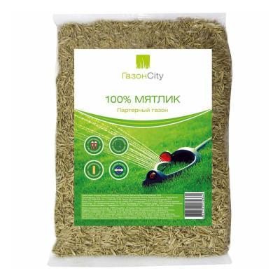 Семена газонной травы Мятлик 100% 300гр в интернет гипермаркете «Планета Лета». Фото