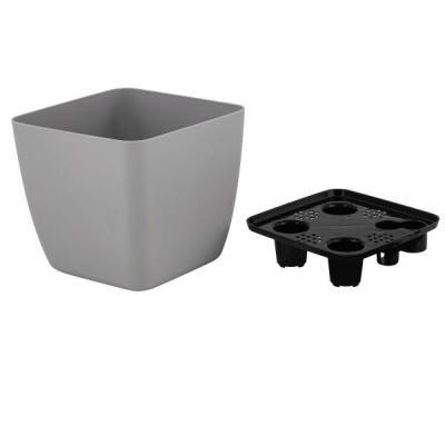 Горшок с дренажной вставкой InGreen Vienna, 1,5л, квадратный, французский платан в интернет гипермаркете «Планета Лета». Фото