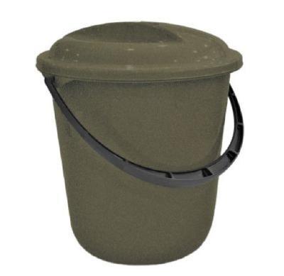 Ведро "Классика" 10 л с крышкой антрацит SV4075АНТ в интернет гипермаркете «Планета Лета». Фото