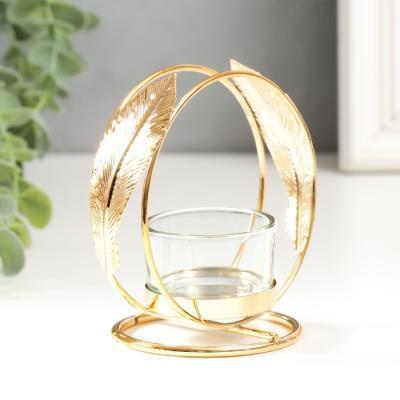 Подсвечник из металла 105х110мм Золото A16000060 в интернет гипермаркете «Планета Лета». Фото