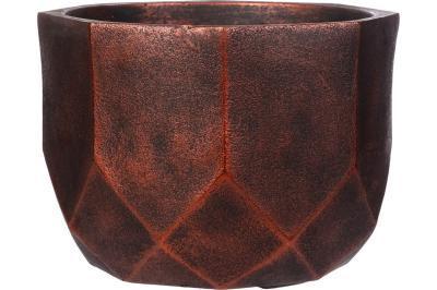 Кашпо IDEALIST Геометри круглое, бронза, d23 h17, DROUND23-BNZ в интернет гипермаркете «Планета Лета». Фото