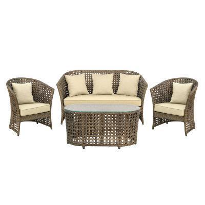 Комплект мебели Стол, диван, 2 кресла Mavi rattan 015DK в интернет гипермаркете «Планета Лета». Фото