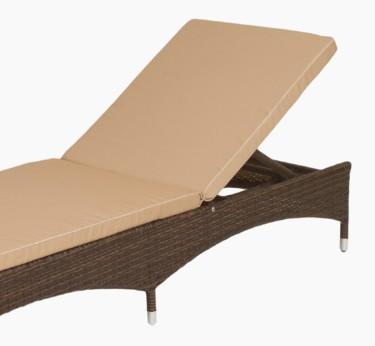Лежак Мальта коричневый M001-МТ001 в интернет гипермаркете «Планета Лета». Фото