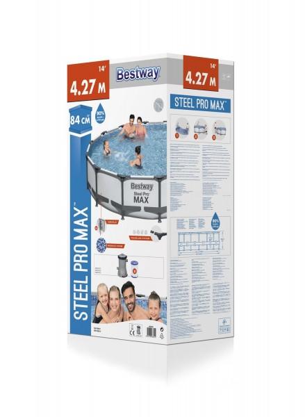 Бассейн каркасный 427х84 см Steel Pro Frame Pool Bestway 56595 в интернет гипермаркете «Планета Лета». Фото