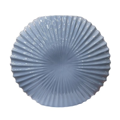 Ваза "Bright Shell (керамика), D10xH25 см голубой в интернет гипермаркете «Планета Лета». Фото