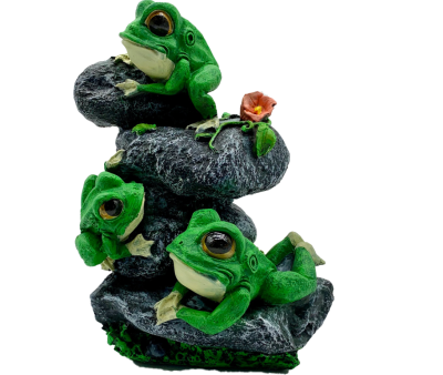 Фигура Лягушата три на камнях H-36, L-26см F1044 в интернет гипермаркете «Планета Лета». Фото