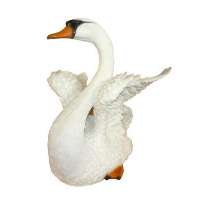Фигурка Лебедь расправил крылья  h 43см  F346 в интернет гипермаркете «Планета Лета». Фото