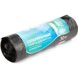 Мешки для мусора ПНД 60л 65x55 8 мкр черный 30шт GraSS PP-0021 в интернет гипермаркете «Планета Лета». Фото
