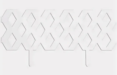 Забор Клумба, 240см, h=30 см с ножками, 4шт/уп., пластик, белый в интернет гипермаркете «Планета Лета». Фото