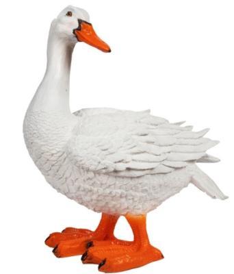 Фигура Гусь белый H-45см ФП010 в интернет гипермаркете «Планета Лета». Фото