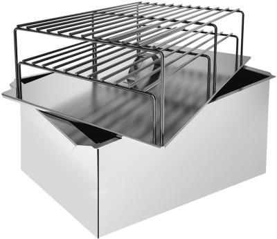 Коптильня Smoky Star двухъярус. нерж. сталь ВЗР2167 в интернет гипермаркете «Планета Лета». Фото