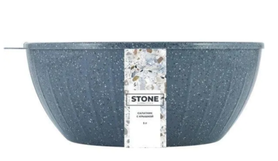 Салатник Sugar&Spice STONE с крышкой 5л темный камень SE186811026 в интернет гипермаркете «Планета Лета». Фото