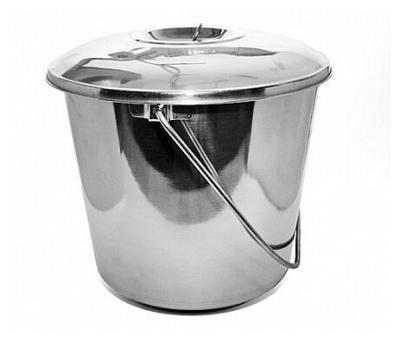 Ведро 15 л нерж. с кр. МН-192/А в интернет гипермаркете «Планета Лета». Фото