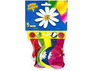 Набор шаров рис ромашки 30см 5 шт в интернет гипермаркете «Планета Лета». Фото