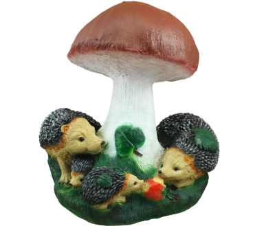 Фигура Гриб-подосиновик с семьей ежиков Н-37см F1197 в интернет гипермаркете «Планета Лета». Фото