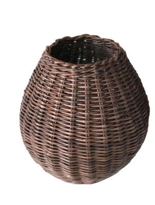 Кашпо плетеное шоколад d38, h32, 40л в интернет гипермаркете «Планета Лета». Фото