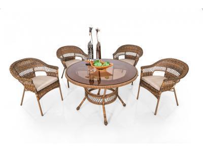 Комплект мебели Стол, 4 кресла 907194 SW1061 в интернет гипермаркете «Планета Лета». Фото