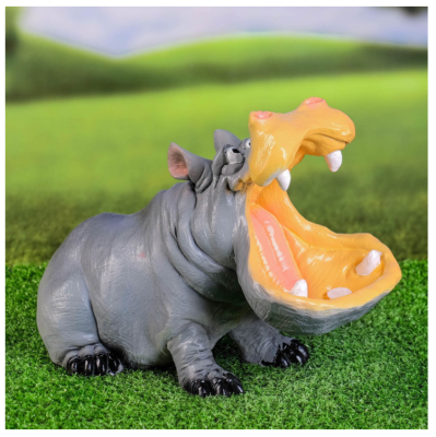Фигура Бегемот Н-23см, L-31cм в интернет гипермаркете «Планета Лета». Фото