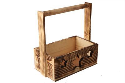 Ящик деревянный с ручкой " Звезды" 2, 24,5х14,9х9см экзотик в интернет гипермаркете «Планета Лета». Фото