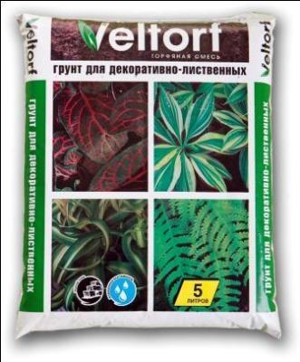 Грунт Veltorf для декоративно-лиственных растений 5л в интернет гипермаркете «Планета Лета». Фото