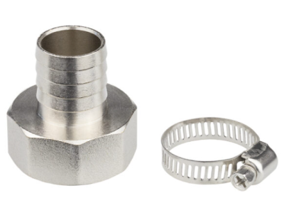 Комплект для подключения садового шланга 3/4" с внутр. рез. 1" (штуцер + хомут), MP в интернет гипермаркете «Планета Лета». Фото