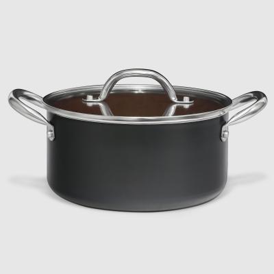 КАСТРЮЛЯ С КРЫШКОЙ 24 СМ DR COPPER PLUS в интернет гипермаркете «Планета Лета». Фото