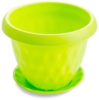 Горшок Розетта с п/д., зеленый, d24,5см., 4,9л., С128ЗЕЛ в интернет гипермаркете «Планета Лета». Фото