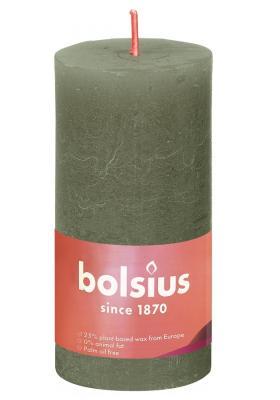 Свеча Болсус Рустик 100*50 SHINE свежий оливковый в интернет гипермаркете «Планета Лета». Фото
