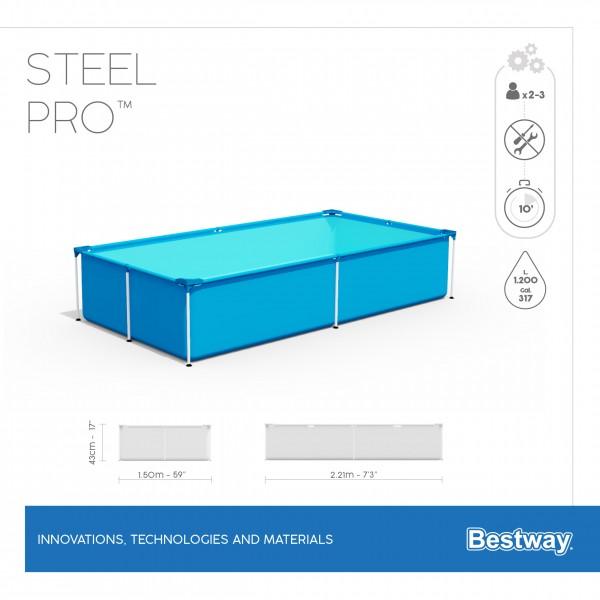 Бассейн каркасный 221х150х43 см Splash Jr. Bestway 56401 в интернет гипермаркете «Планета Лета». Фото