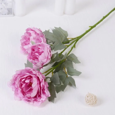 Цветы искусственные "Пион Лунная река" 12*85 см, сиреневый   4557815 в интернет гипермаркете «Планета Лета». Фото