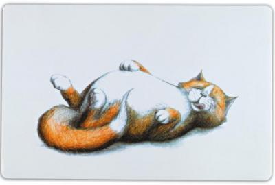 Коврик TRIXIE под миску Thick cat 44х28 см белый в интернет гипермаркете «Планета Лета». Фото