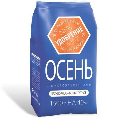 Удобрение осеннее У ВСЕХ АГРОУСПЕХ с микроэлементами, минеральное 1,5кг