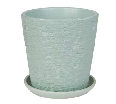Горшок Лофт зеленый готика борт d15, h15см, 1,7л в интернет гипермаркете «Планета Лета». Фото