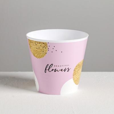 Кашпо Beautiful flowers 0,8л 4840668 в интернет гипермаркете «Планета Лета». Фото