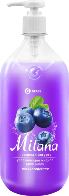 Мыло жидкое Черника в йогурте 0,5л GraSS 126300 в интернет гипермаркете «Планета Лета». Фото