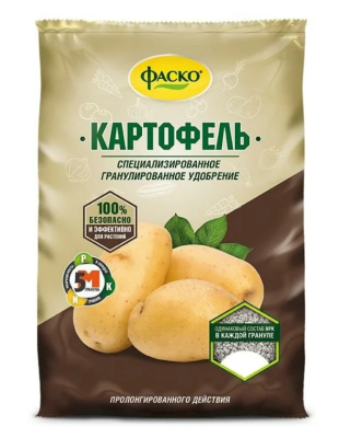 Удобрение сухое Фаско 5М минеральное для картофеля гранулированное 1 кг в интернет гипермаркете «Планета Лета». Фото