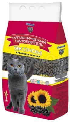 Наполнитель Барсик ЭКОНОМ кубанская семечка 4,54л в интернет гипермаркете «Планета Лета». Фото