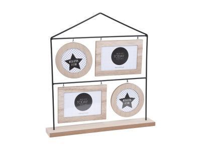 Фоторамка для 4-х фото метал 40x7x42см HZ1908620 в интернет гипермаркете «Планета Лета». Фото