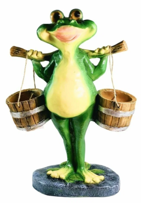 Фигура Лягушонок с коромыслом Н-53см в интернет гипермаркете «Планета Лета». Фото