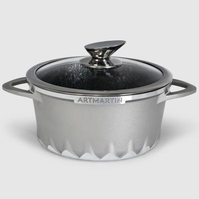 КАСТРЮЛЯ С КРЫШКОЙ 22 СМ ARTMARTIN в интернет гипермаркете «Планета Лета». Фото