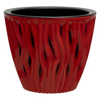 Кашпо "Вдохновение" (3л.) Цв. Красный (Арт. КШ-7923) в интернет гипермаркете «Планета Лета». Фото