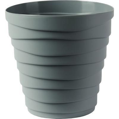 Кашпо "Бархан" (1,4л) Цв. Серый жемчуг (Арт. КШ-4337) в интернет гипермаркете «Планета Лета». Фото
