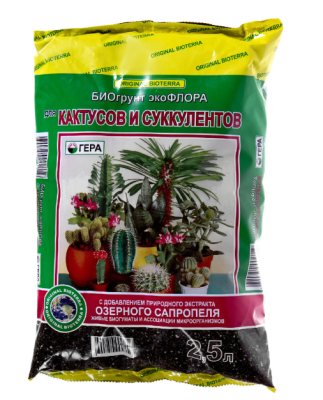 Грунт на основе Биогумуса  "Для кактусов и суккулентов" 2,5л в интернет гипермаркете «Планета Лета». Фото